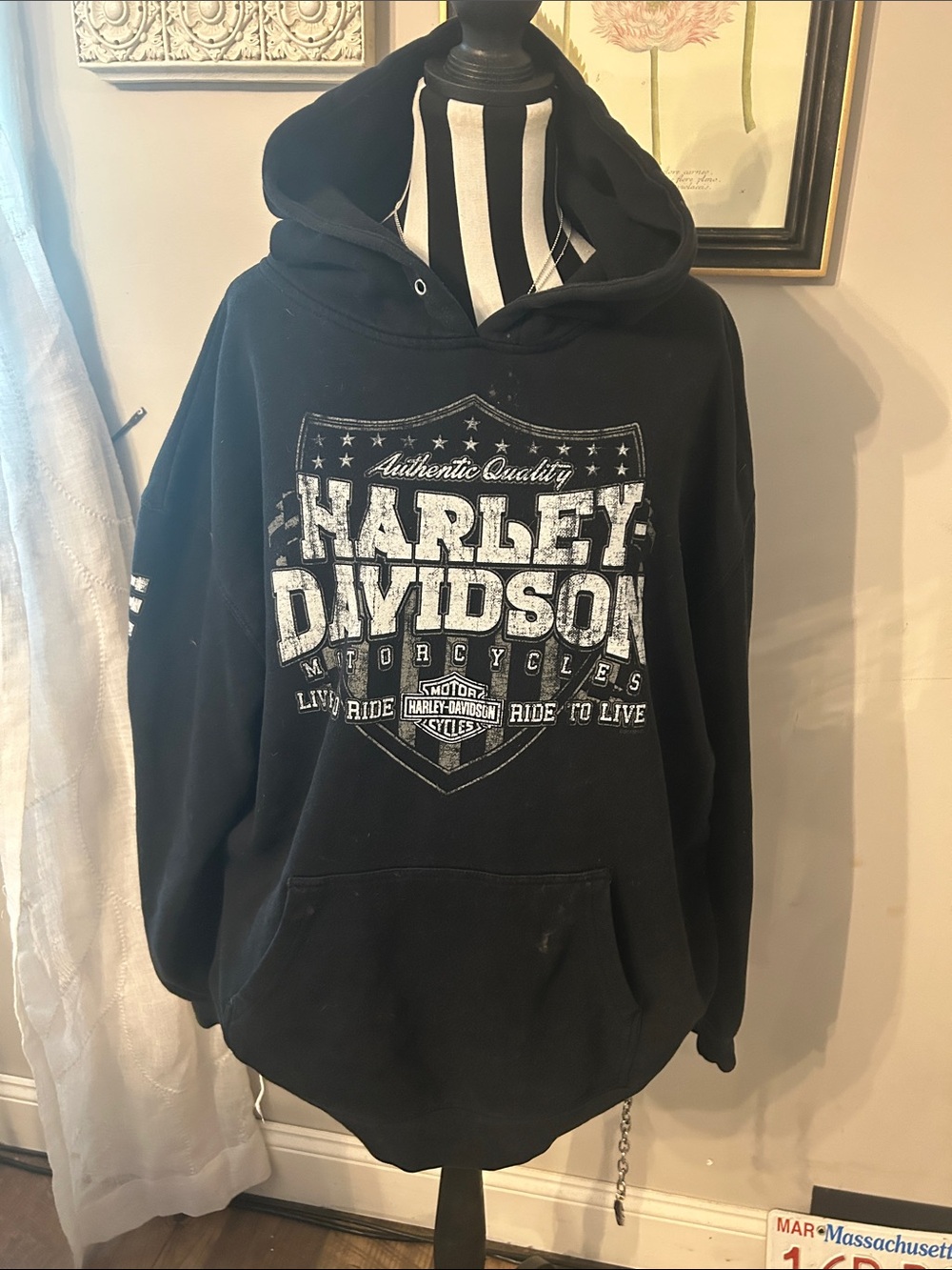 Men’s black Harley Davidson Hoodie XL
